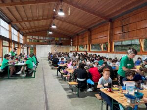 Comedor de Nhorte durante el campamento de verano